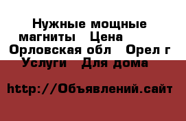 Нужные мощные магниты › Цена ­ 300 - Орловская обл., Орел г. Услуги » Для дома   